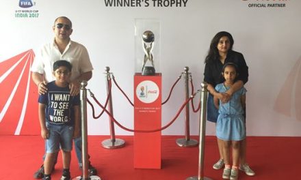 A Soccer Mom Gets Clicked with the U-17 FIFA Cup Trophy