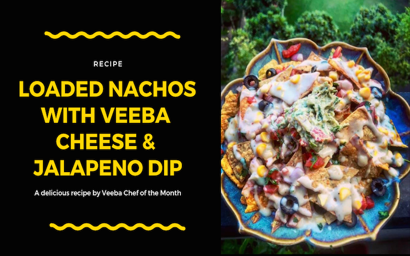 Loaded Nachos with Veeba Cheese & Jalapeno Dip